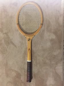 SLAZENGER Professional Wooden Tennis Racquet 4 3/8 Light Made In England