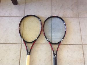 Prince Warrior Pro 100 Tennis Racquets 4 3/8 (Lot of 2)