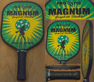 (1) Pro-Lite Magnum Graphite Stealth Pickleball Paddle - Green