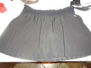 Head Tennis Hiking Black Pleated Skirt Skort w/ Black Shorts Wide Elastic Band S
