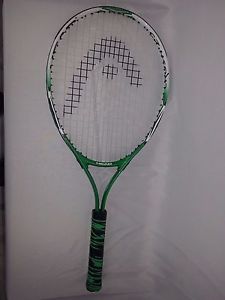 Junior Youth Head Crush 25 " Tennis Racket Green White Black 3 7/8 grip
