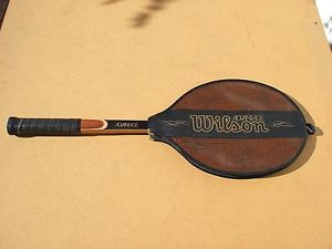 VINTAGE WILSON ADVANTAGE STRATA-BOW WOODEN TENNIS RACQUET