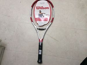 Wilson Six One Team 100 STRUNG 4 3/8 tennis racket 267g 9.4oz Roger Federer