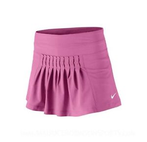 NIKE Girl's  FIT DRY Pink Pleated Tennis Skirt Built-In Shorts sz M 412536