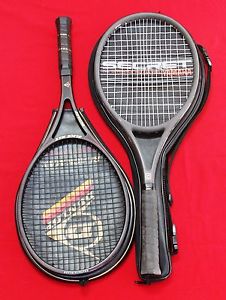 Dunlop Black Max and Yamaha Secret 04 Tennis Racquets 4 1/2 Nice Condition
