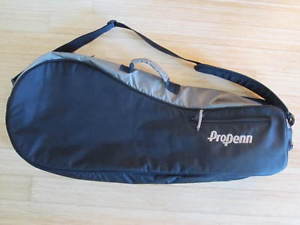 PRO PENN Tennis 3 Racquet Bag PROPENN Rare Excellent Black Gold Mint