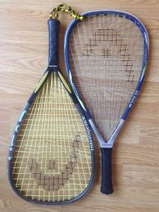 Lot Of 2 Head Ti. 175 XL Titanium & Head i.165 Racquetball Racquet Rackets 3 5/8