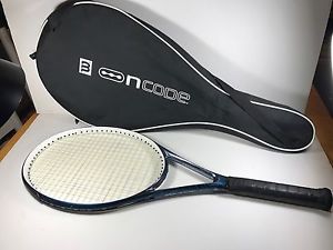 VTG EUC Wilson NCODE W6 Blue Steel Tennis Racquet 4 3/8 Grip (L3) 97 CASE