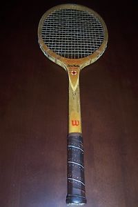 Wilson Bunny Mackay Pro Champ Wood Racket, Vintage; Collectable