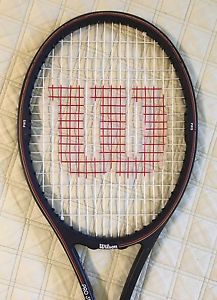 WILSON PRO STAFF GRAPHITE KEVLAR MIDSIZE DEMO CHICAGO GOI TENNIS RACKET 4 1/2