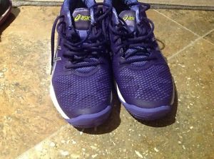 asics new womens clay court tennis shoes, sz 8