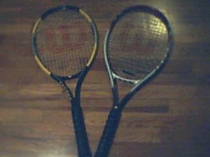2 Wilson Tennis Racquets Titanium Energy & Titanium Impact Rackets