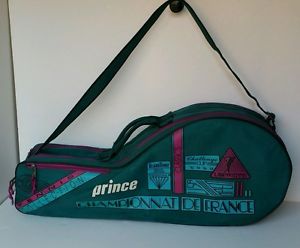 RARE VINTAGE PRINCE TENNIS RACKET BAG CHALLENGE CUP USA OPEN HOLDS 6 RACQUETS