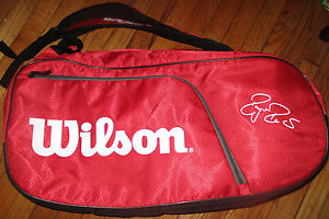New W/Tag Wilson ROGER FEDERER 12 Racquet Tennis Bag 2014 Gorgeous!