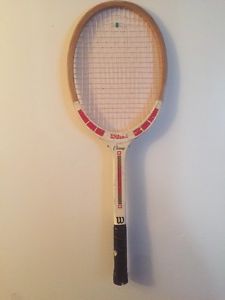 Vintage Wilson Professional Champ Wooden Tennis Raquet 4 1/2