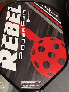 Pro-Lite Rebel Power Spin Pickleball Paddle Red and Black - FREE SHIPPING!!!