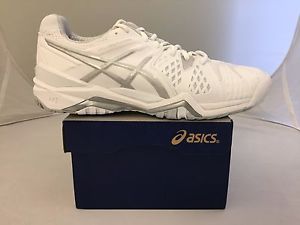 ASICS GEL-Resolution 6 Women's Tennis Shoe Size 11 White/Silver
