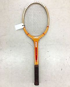 VINTAGE WILSON WOOD TENNIS RACKET BILLIE JEAN KING PRESTIGE MODEL in Excellent..