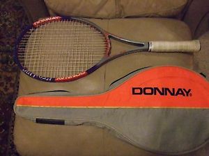 DONNAY PRO ONE LIMITED EDITION OVERSIZED RACQUET /w SFT CASE 4-1/2 GP EX CN