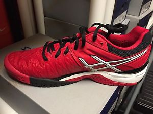 Asics Men's Gel-Resolution 6 Tennis Shoe Fiery Red/Blk/Wht