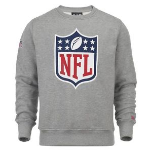 New Era NFL Shield Logo Ras du cou NFL Sweat Gris