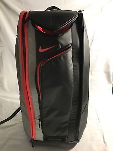 Nike Court Tech 1.0 Tennis Bag Black Silver Hot Lava BA4866-015