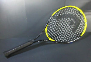 HEAD TOUR PRO TENNIS RAQUET 4 1/4-2 110"  ALUMINUM NANO TITANIUM YELLOW BLACK
