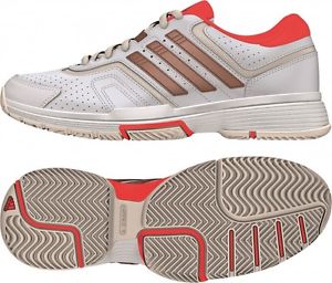 Adidas Barricade Tribunal Damas blanco/neón rojo B23045
