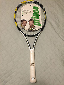 NEW Prince Fuse Ti Titanium 4 3/8 Triple Force Tennis Racquet Racket w/ Case