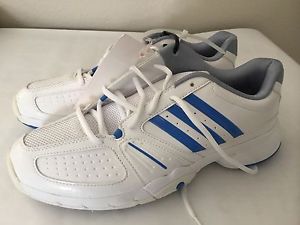 New Adidas Barricade Team 2 Women Tennis Shoes Sneakers White Blue 11 280 $80!