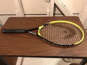 HEAD TOUR PRO TENNIS RAQUET 4 3/8-3 110"  ALUMINUM NANO TITANIUM YELLOW BLACK