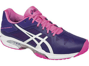ASICS GEL Solution Speed 3 Women's Tennis Shoes - Purple/White/Pink - Reg $130