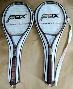 2 Fox Bosworth ATP Composite WB-215 4-1/2 Tennis Rackets Racquets With Covers