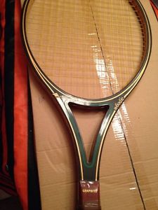 Vtg 1980s PRINCE WOODIE 4  3/8" Grip 27" long Wooden Tennis Racket
