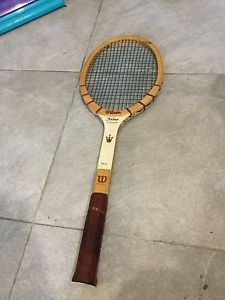 Vintage Wilson Jack Kramer Autograph Wooden Tennis Racquet 4 3/4 Good Condition