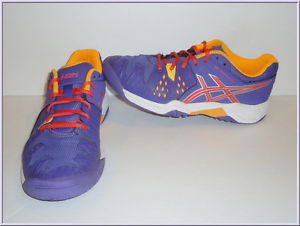 Asics Junior Girl's Gel Resolution 6 Tennis Shoes; Size 5; Lavender/Coral; #320