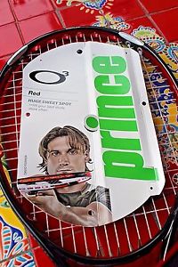 Prince 03 Red Huge Sweet Spot  Tennis Racquet  David Ferrer ~~FREE SHIPPING!!