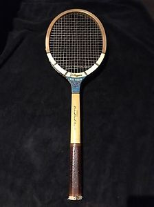 Vintage Tennis Racket JC Higgins Blue Ribbon Richard "Pancho" Gonzales