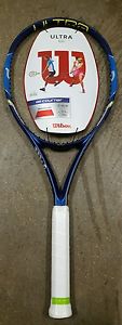 2016 Wilson Ultra 100 Tennis Racquet - Grip 4 3/8 NEW with TWO FREE SETS OF NXT!