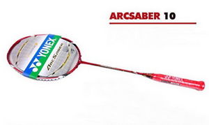 New ARCSABER 10 red Badminton Racket  ARC 10 Carbon Racket with Carry bag 23lbs