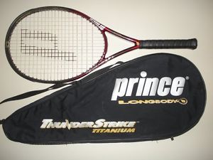 PRINCE LONGBODY THUNDERSTRIKE OS 125 TENNIS RACQUET 4 3/8 29" (NEW STRINGS)