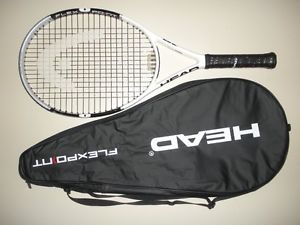 HEAD FLEXPOINT 10 OS 121 TENNIS RACQUET 4 1/2  27.5" (NEW HEAD STRINGS)