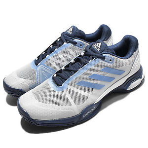 adidas Barricade Club ADITUFF White Blue Silver Men Tennis Shoes Sneakers BA9153