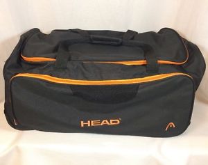 HUGE Head Tour Tennis Team Black Black Rolling Travel Duffel Bag With Wheels