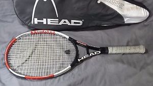 Head LiquidMetal Fire Tennis Racket with Case