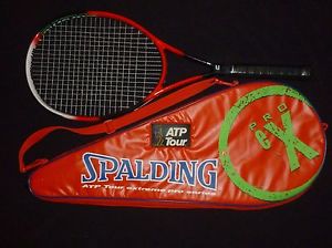 Spalding ATP Tour Extreme  Pro Series 112 Oversize Tennis Racket & Cover #12261
