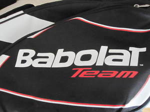 BABOLAT Team Tennis 6 Racquet Bag Black White Red Great Condition