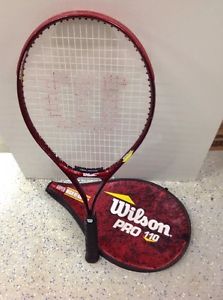 Wilson Pro 110 Super High Beam Tennis Racquet 4 1/4 w/ Pro Overwrap FREE S&H!!