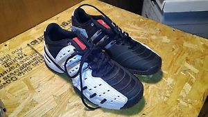 FREE SHIPPING New Men's Adidas Barricade V Classic Tennis Shoe White/Black 10.5