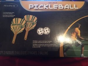 Halex Select Pickleball Set...Contains 2 wooden paddles and 2 balls...